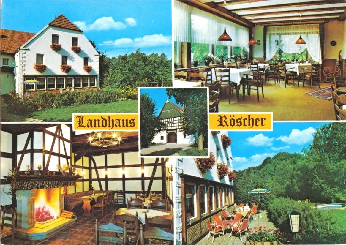 AK, Pr. Oldendorf - Bad Holzhausen, Landhaus Röscher, fünf Abb., 1993