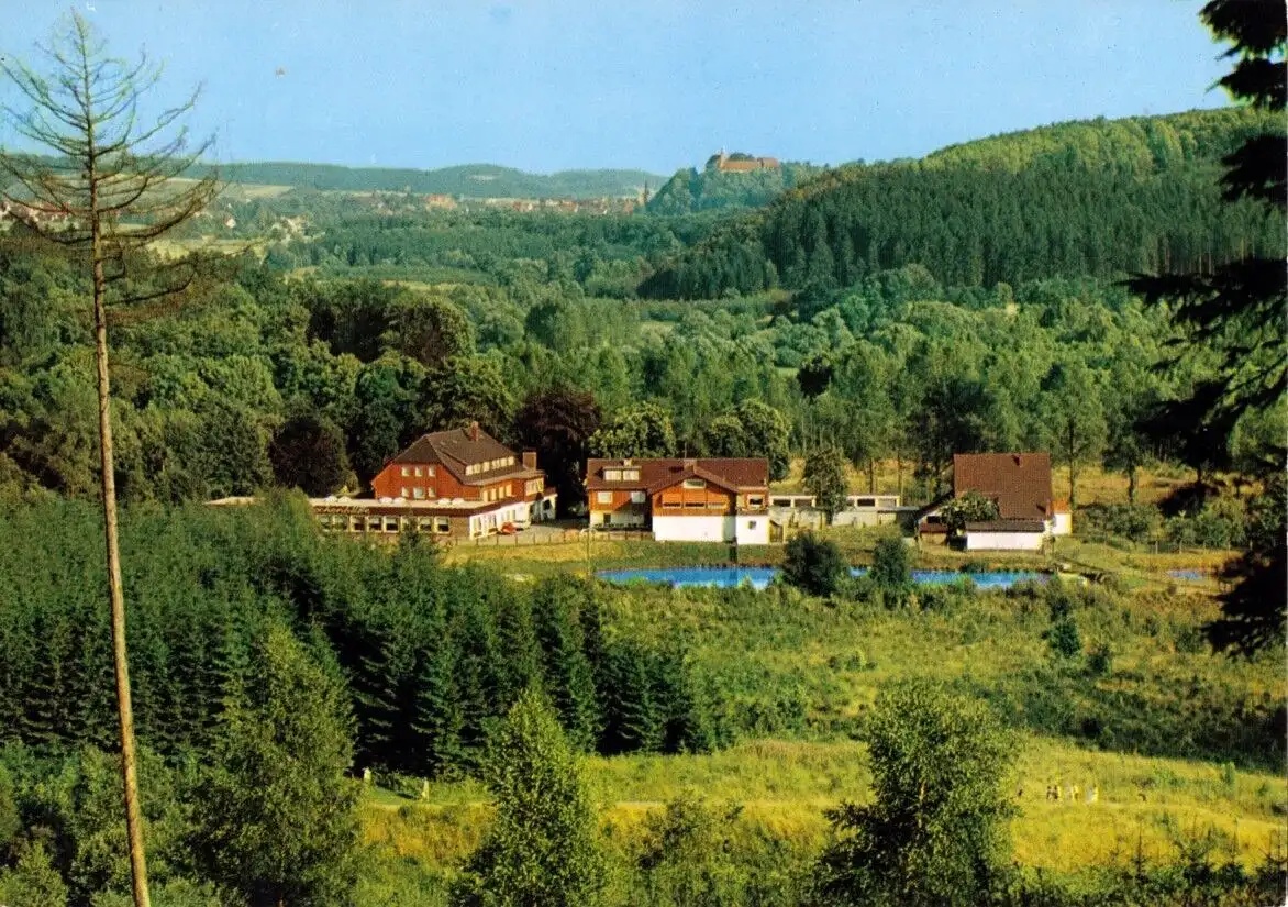 AK, Osterode Harz, OT Herzberg, Waldhotel Aschenhütte, um 1978