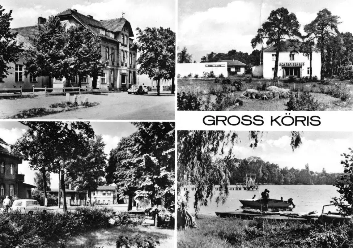 AK, Groß Köris Kr. Königs Wusterhausen, vier Abb., 1975