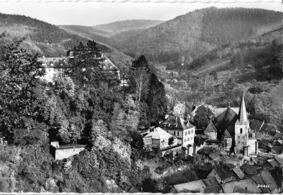 AK, Stolberg Harz, Blick von der Döllebank, 1959