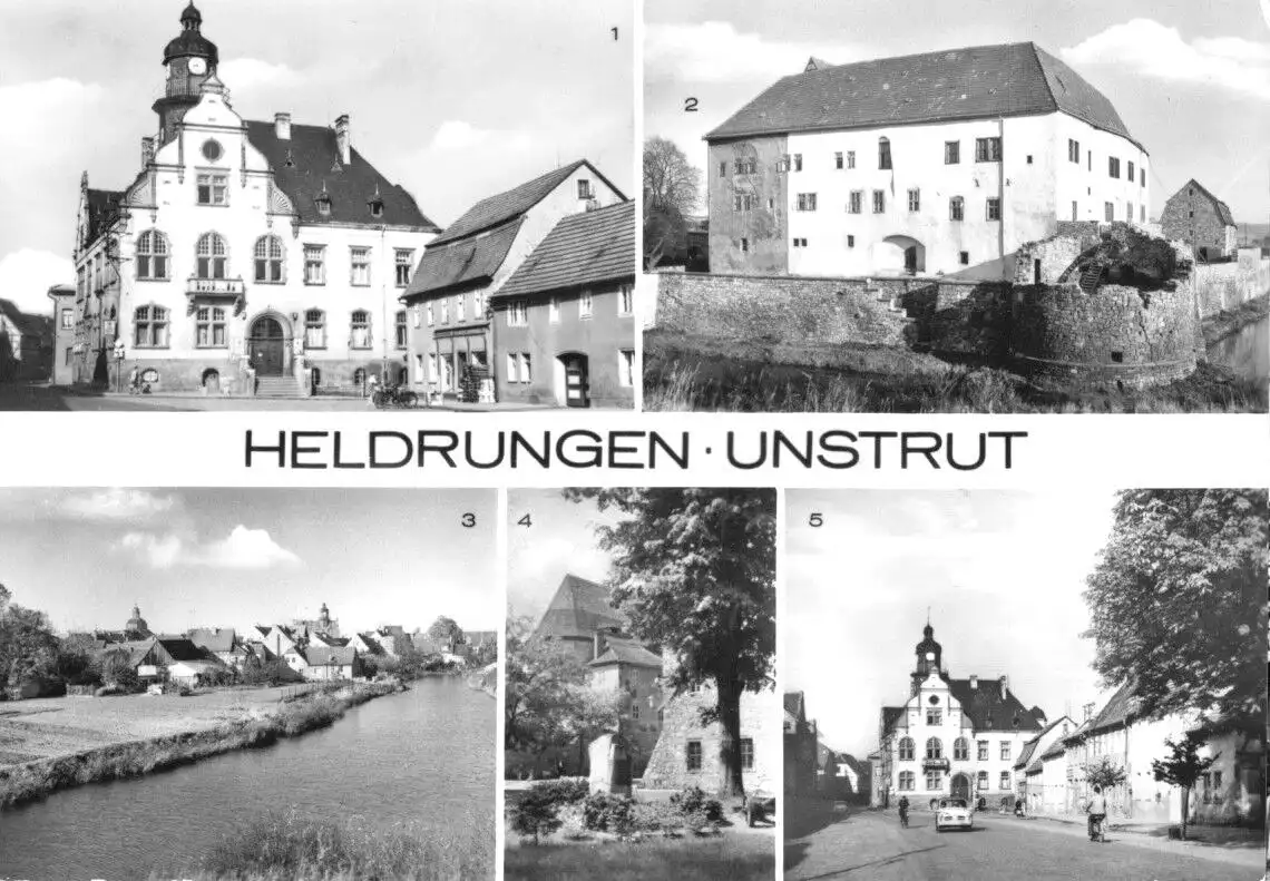 AK, Heldrungen Unstrut, fünf Abb., 1984