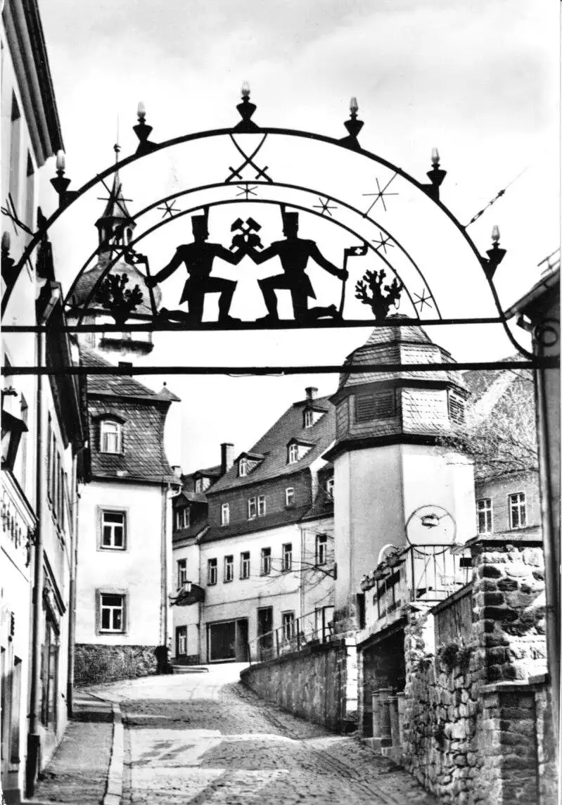 AK, Schwarzenberg Erzgeb., Untere Schloßstr., 1975