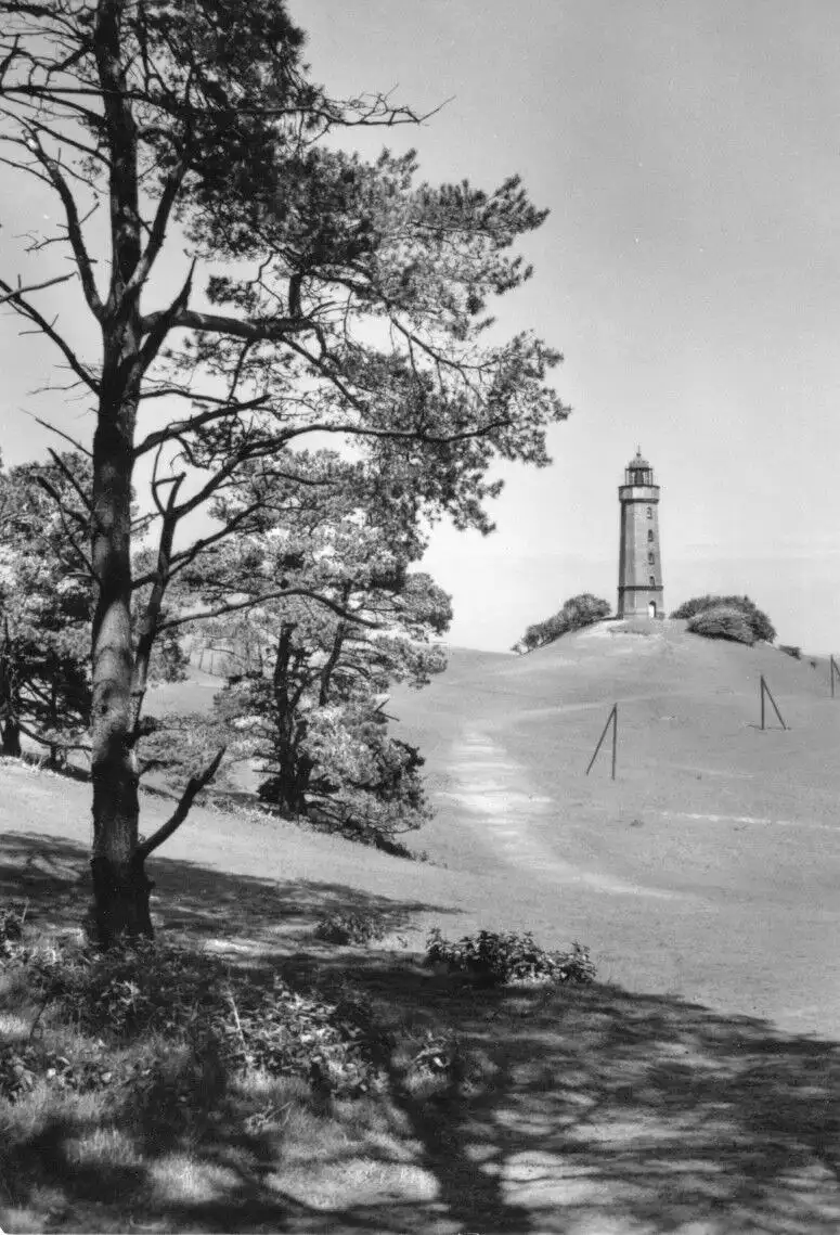 AK, Insel Hiddensee, Kloster, Leuchtturm, 1984