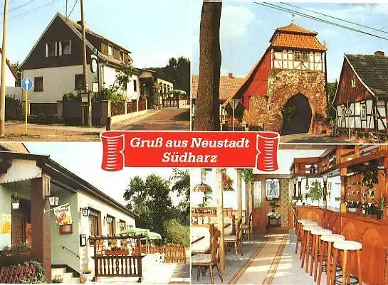 AK, Neustadt Südharz, 4 Abb., Gasthaus Kilian, 1995