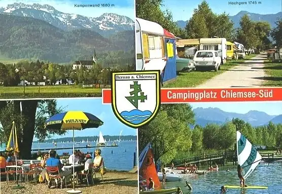 AK, Bernau-Felden am Chiemsee, Campingplatz, 1988