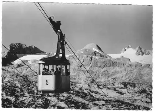 AK, Dachsteinseilbahn, Oberösterreich, 3. Teilstrecke, 1963