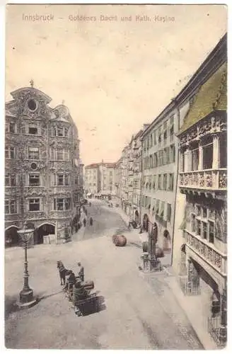 AK, Innsbruck, Kath. Kasino, um 1906