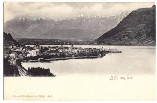 AK, Zell am See, Teilansicht, um 1905