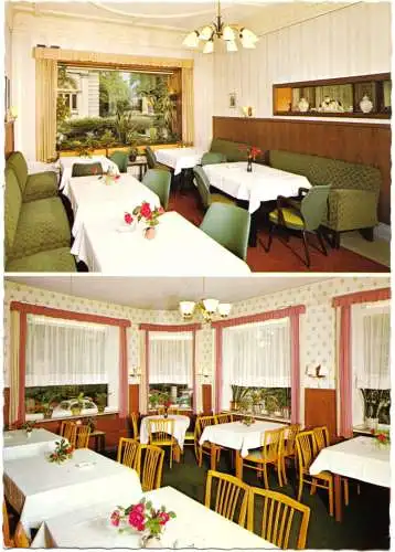AK, Lübeck, Hotel "Lindenhof", Lindenallee 1a, Innenansichten, 2 Abb., um 1978