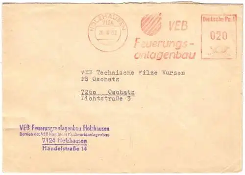 AFS, VEB Feuerungsanlagenbau, o Holzhausen, 7124, 20.10.82