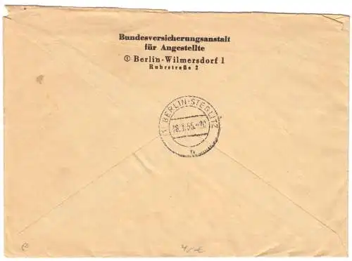 AFS, R.-Bf., Bundesversicherungsanstalt für Angest.,  (1) Berlin Wilmersdorf 1