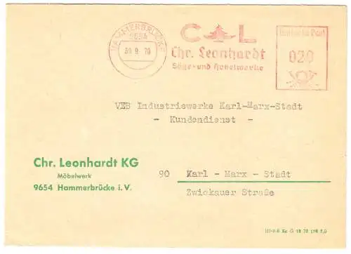 AFS, Chr. Leonhardt, Säge- und Hobelwerke, o Hammerbrücke, 9654, 30.9.70