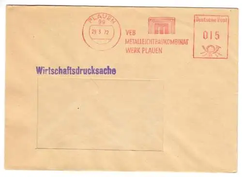 AFS, VEB Metalleichtbaukombinat, Werk Plauen, o Plauen, 99, 29.3.72