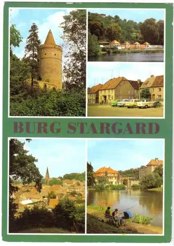 AK, Burg Stargard, fünf Abb., 1983