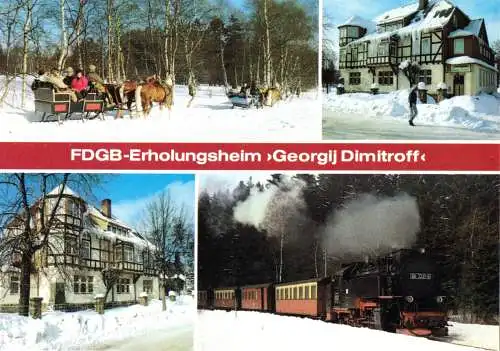 AK, Benneckenstein Kr. Wernigerode, Winteransichten, vier Abb., 1988
