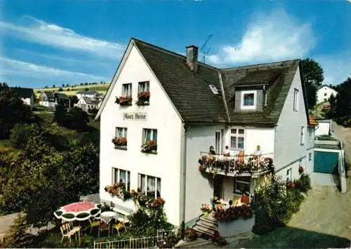 AK, Usseln Hochsauerland, Pension Haus Heine, 1973