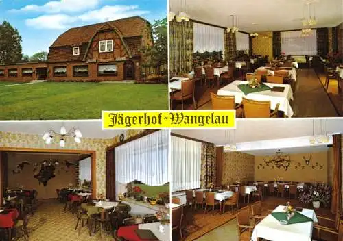 AK, Wangelau, Gaststätte "Jägerhof", vier Abb., um 1983