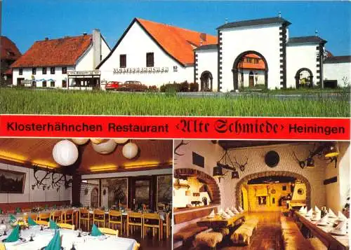 AK, Heiningen Niedersachsen, Klosterhähnchen Restaurant "Alte Schmiede", um 1988