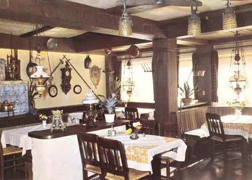 AK, Hittfeld Kr. Harburg, Gasthaus zur 100jährigen, Gastraum, 1977