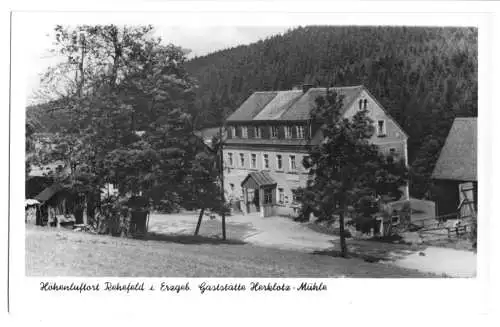 AK, Rehefeld Erzgeb., Gaststätte Herklotz-Mühle, 1960