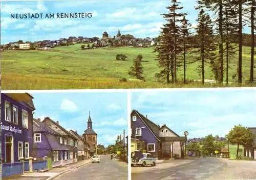 AK, Neustadt am Rennsteig, drei Abb., 1974