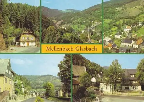 AK, Mellenbach-Glasbach Kr. Neuhaus am Rennweg, fünf Abb., um 1988