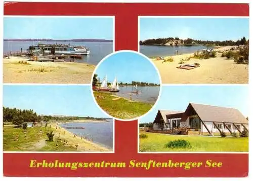 AK, Erholungszentrum Senftenberger See, fünf Abb., gestaltet, 1988