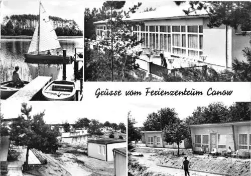AK, Canow Kr. Neustrelitz, Ferienzentrum Canow, vier Abb., 1969