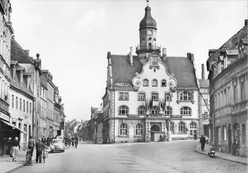AK, Geringswalde, Markt mit Rathaus, 1973