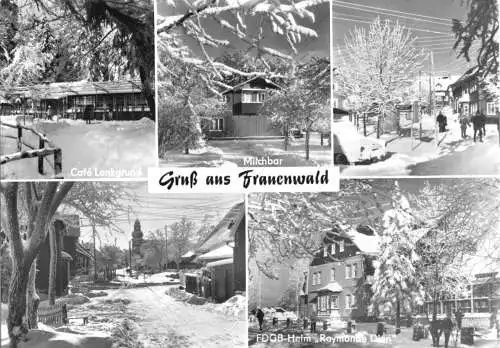 AK, Frauenwald Kr. Ilmenau, fünf Winteransichten, 1983