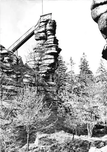 AK, Ehrenfriedersdorf Erzgeb., Greifensteine, Aussichtsfelsen, 1968