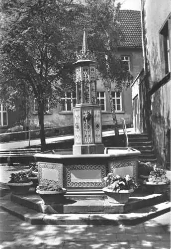 AK, Weida Thür., Marktbrunnen, 1986