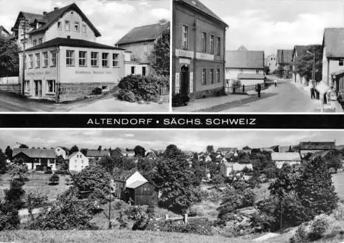 AK, Altendorf Sächs. Schweiz, drei Abb., 1971