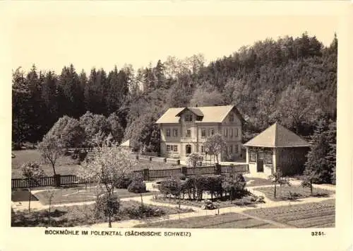 AK, Bockmühle im Polenztal Sächs. Schweiz, 1960