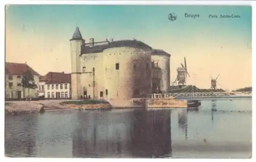 AK, Brügge, Brugge, Bruges, Porte Sainte-Croix, um 1914
