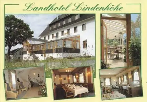 AK, Erlbach Vogtl., Landhotel Lindenhöhe, fünf Abb., 1997