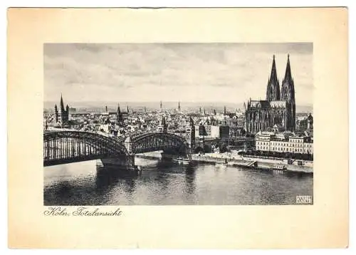 AK, Köln, Totalansicht, 1957
