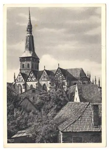AK, Osnabrück, Die Marienkirche, 1951