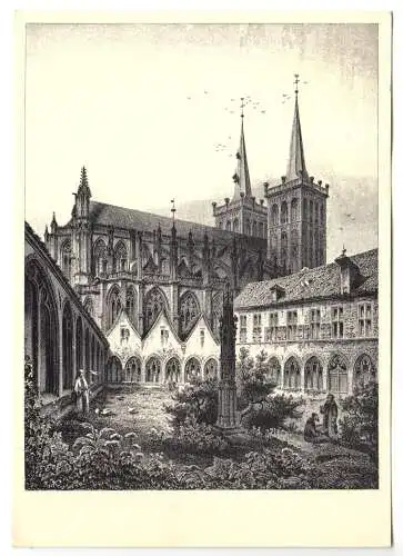 AK, Xanten, Dom nach einem Stahlstich von 1850, 1981