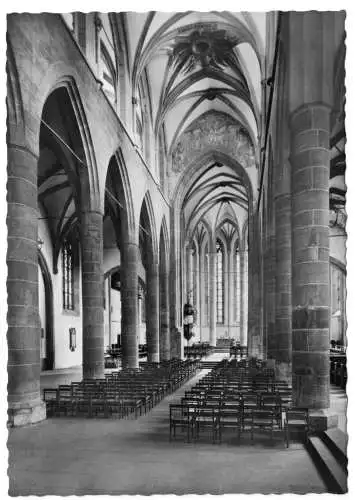 AK, Heidelberg, Heiliggeist-Kirche, Innenansicht, um 1961