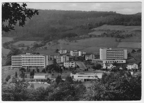 AK, Bad Soden am Taunus, Blick auf's Kurviertel, um 1969