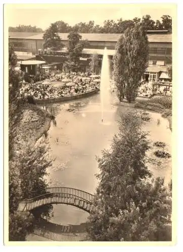 AK, Hannover, Gaststätte auf dem Messegelände, 1952