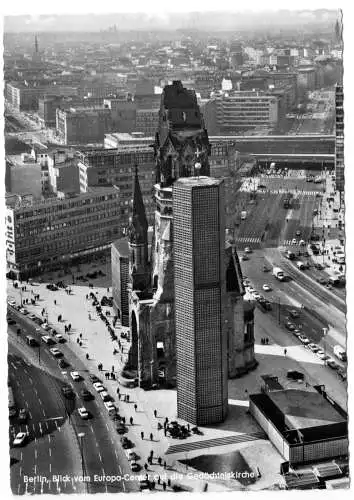 AK, Berlin Charlottenburg, Breitscheidplatz m. Gedächtniskirche, belebt, um 1965