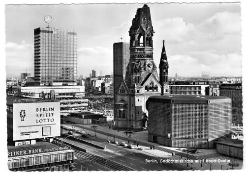 AK, Berlin Charlottenburg, Breitscheidplatz m. Europacenter, um 1965