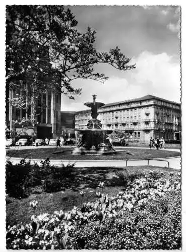 AK, Düsseldorf, Corneliusplatz, 1957