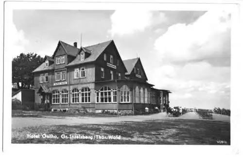 AK, Gr. Inselsberg Thür. Wald, Hotel Gotha, 1955