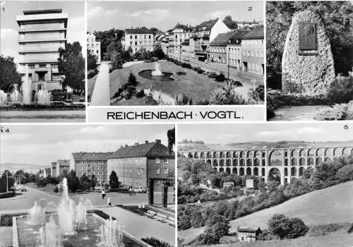AK, Reichenbach Vogtl., fünf Abb., 1978