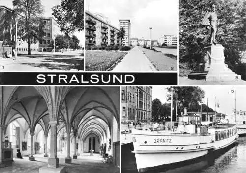 AK, Stralsund, fünf Abb., 1974