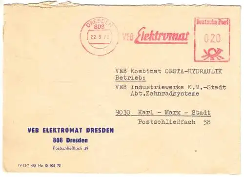 AFS, VEB Elektomat, o Dresden, 808, 22.3.73