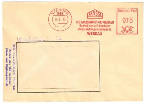 AFS, VEB Massindustrie Werdau, o Werdau, 962, 15.2.73